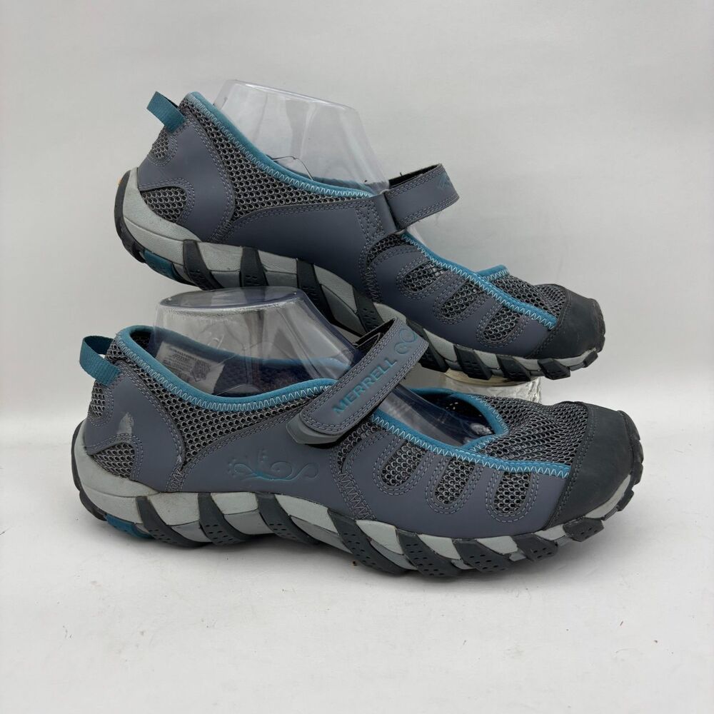 Merrell Waterpro Pandi 2 Women 10 Gray Blue Water Hiking Shoes J033190
